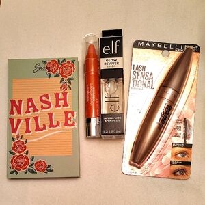 Sassy By Savannah, Lash Sensational Mascara, e.l.f. Glow Reviver Lip Oil NWT